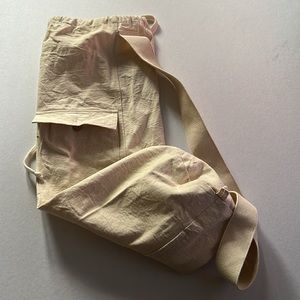 Brand new never used organic cotton thick canvas yoga bag